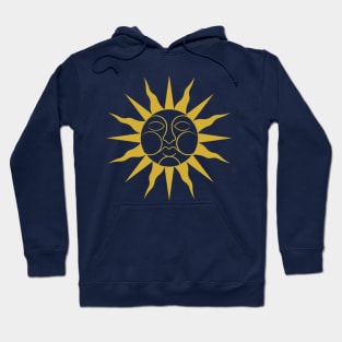 Folk Horror Wickerman Sun Sigil Hoodie